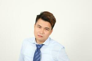 South east Asian chinese Man facial expression sad photo