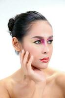 Asian Woman Fashion Makeup photo