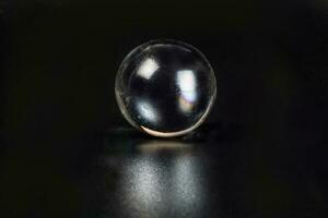 Glass marble ball photo