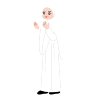 islamico pellegrinaggio cartone animato personaggio illustrazione png