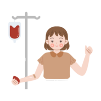 donate blood cartoon character illustration png