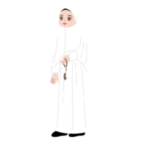 islamique pèlerinage dessin animé personnage illustration png