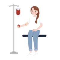 spenden Blut Karikatur Charakter Illustration png