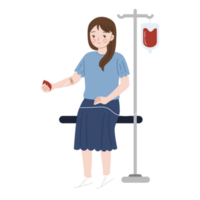 spenden Blut Karikatur Charakter Illustration png