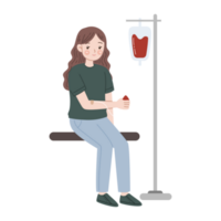 donate blood cartoon character illustration png