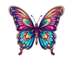 Colorful butterfly Logo, butterfly Sticker, Pastel cute colors, . png