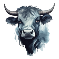 vaca moderno pop arte estilo, colorida vaca ilustração, pastel fofa cores, ai gerado. png