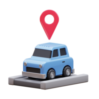 Car Location 3D Illustration png