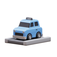 Taxi 3d ilustración png