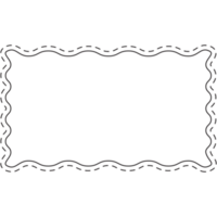 rectángulo línea Clásico marcos frontera png