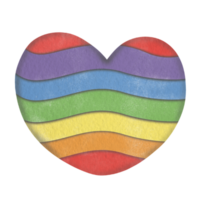 Pride element png, Pride month watercolor clipart png