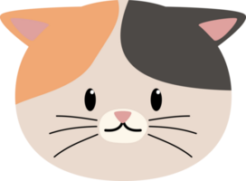 cat sit cute black and orange partial png