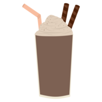 la glace Chocolat avec fouet crème png