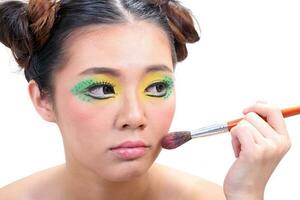 Asian Woman Fashion Makeup photo