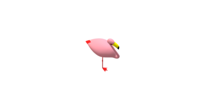Flamingo isolated on a Transparent Background png