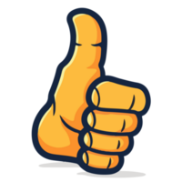 thumb up icon . isolated transparent . like sign png