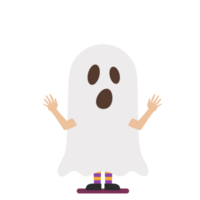 Boy dressed in ghost costume png