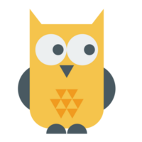 hibou mignonne dessin animé png