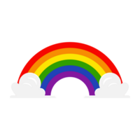 arcoiris con nubes png