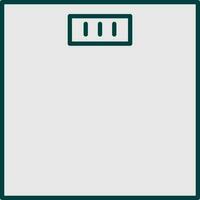 Flat Style Grey Weighing Scale Icon. vector