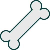 Isolated Grey Joint Bone Icon In Flat Style. vector