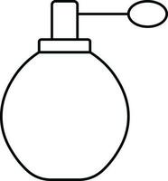 Isolated Perfume Bottle Icon In Outline Style. vector