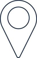 Isolated Location Point Outline Icon. vector