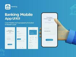 móvil bancario aplicación ui, ux y gui pantallas incluso como crear cuenta, acceso, tarjeta, transacción servicio. vector