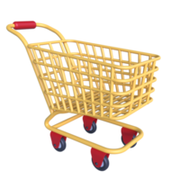 Shopping Cart 3D Icon ui png transparent background