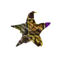 em forma de estrela pano para seu gráfico, digital arte precisa. png