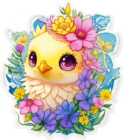 Cute Baby Chick Sticker with png