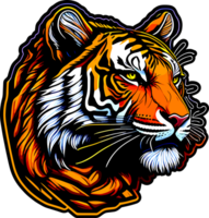 Tiger Head Sticker with png