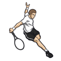 tennis player action sport clipart png