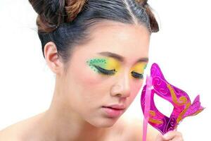 Asian Woman Fashion Makeup photo