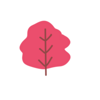 Tree red doodle png