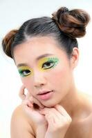 Asian Woman Fashion Makeup photo