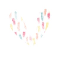 acuarela hecho a mano corazones. recomendado para impresión en papel y tela, crear patrones y utilizar enamorado día para el fiesta png