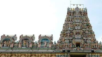 kuala lumpur, Malasia- marzo 25, 2018 terminado siglo antiguo sri kandaswamy kovil foto