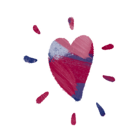 acuarela hecho a mano corazones. recomendado para impresión en papel y tela, crear patrones y utilizar enamorado día para el fiesta png