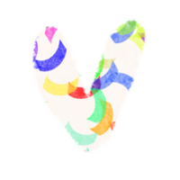 acuarela hecho a mano corazones. recomendado para impresión en papel y tela, crear patrones y utilizar enamorado día para el fiesta png