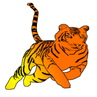 icoon tijger koning van oerwoud png