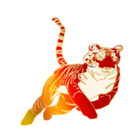 icon tiger king of jungle png