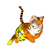 icon tiger king of jungle png