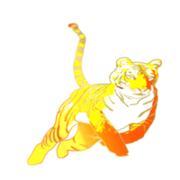 ikon tiger kung av djungel png