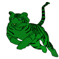 ikon tiger kung av de djungel png