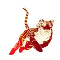 icon tiger king of jungle png