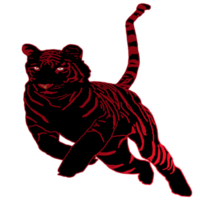 ikon tiger kung av de djungel png