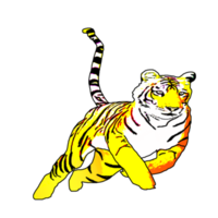 icon tiger king of jungle png