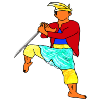 icona vecchio costume malese guerriero png