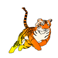 icon tiger king of jungle png